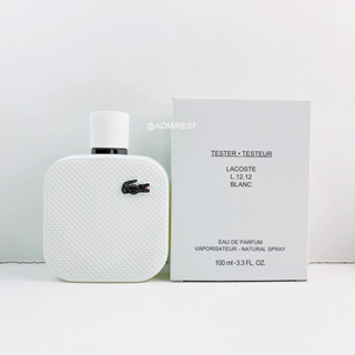 ส่งฟรี Lacoste L.12.12 Blanc EDP 100ml กล่องเทส  น้ำหอมสำหรับผู้ชาย AUG01