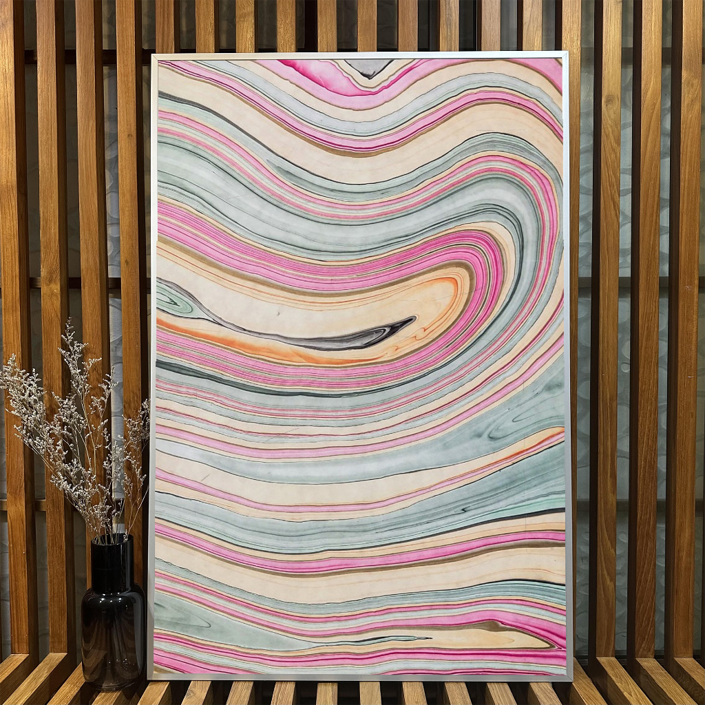 Paper Valley - กระดาษสาแฮนด์เมดลายหินอ่อนดีไซน์ 6 (64x94 cm)