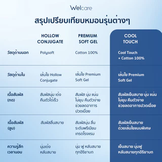 [Official] Welcare หมอนสุขภาพ Cool Touch