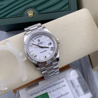 นาฬิกาข้อมือ Rolex Day-Date CC clean (พร้อมกล่องใส travel case)