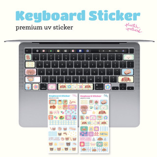 𝗡𝗲𝘄 Keyboard Sticker สติ๊กเกอร์ติดแป้นพิมพ์ หนึ่งแผ่นมี2ลายเลย🩰⌨️ l plaifah.postcard