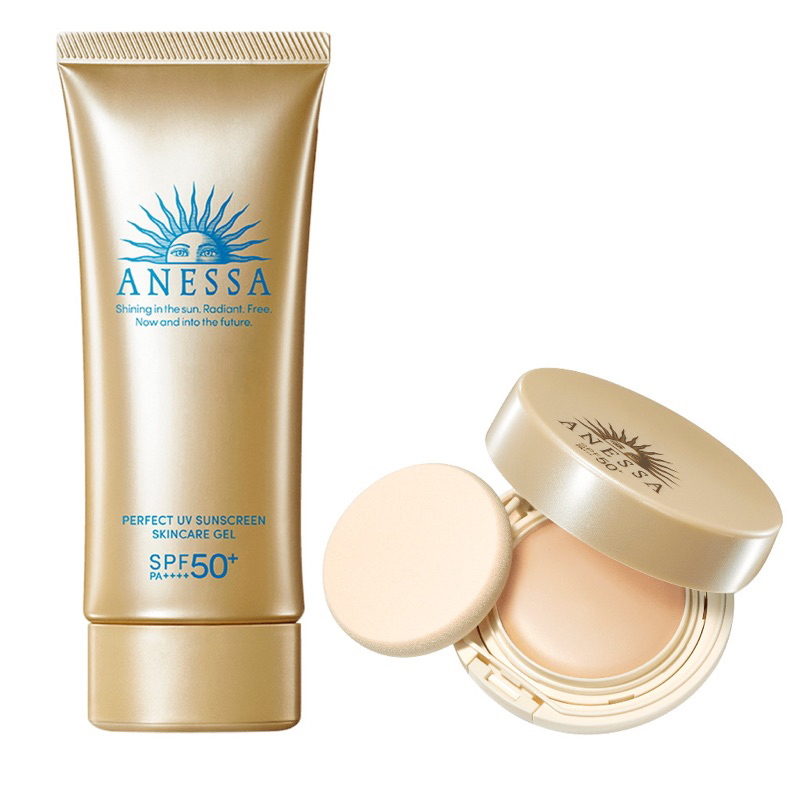 ANESSA - Perfect UV Sunscreen Gel 90g. & All In One Beauty Compact spf50 pa++++