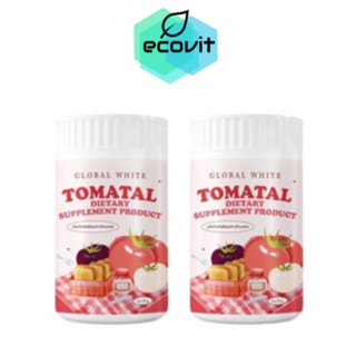 TOMATAL น้ำชงมะเขือเทศ 3 สี ผงชงขาว ผงชงขาวมะเขือเทศ 50 g. [2 กระปุก]