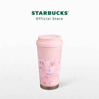 [แท้]Starbucks Stainless Steel Cherry Blossom Fountain Tumbler ทัมเบลอร์สตาร์บัคส์สแตนเลสสตีล