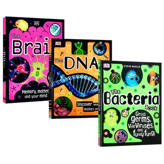 DK The Science Book Series: The DNA/Brain/Bacteria Book, 3 Books Set, Hardcover, Ages:7-9