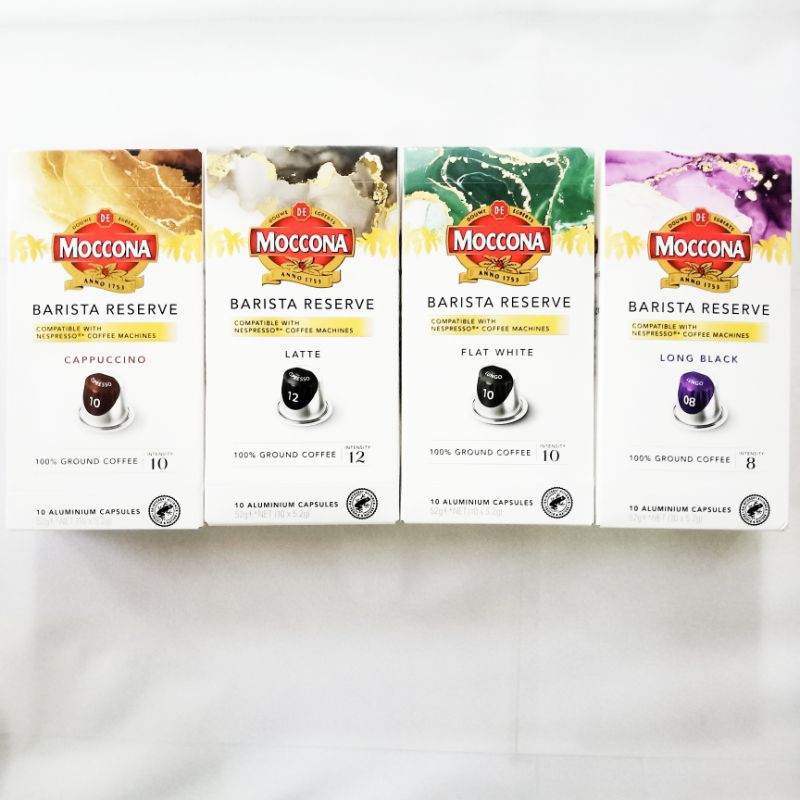 กาแฟ แคปซูล มอคโคน่า 10 แคปซูล เครื่อง เนสเปรสโซ Moccona Barista Reserve for Nespresso Coffee Machines 10 Capsules