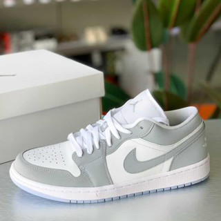 (ลดอีก 250.- กดรับโค้ดหน้าแอพ) Air Jordan 1 Low Wolf Grey (W) ✅พร้อมส่ง แท้ 100%✅