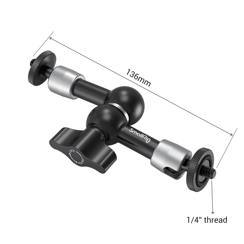 📦ส่งจากไทย📌 SmallRigMagic Arm 5.5 นิ้ว 2065 เมจิกอาร์ม 13.6 cm ยึดน็อต 1/4" ติดอุปกรณ์เสริม Articulating Arm 5.5 inch