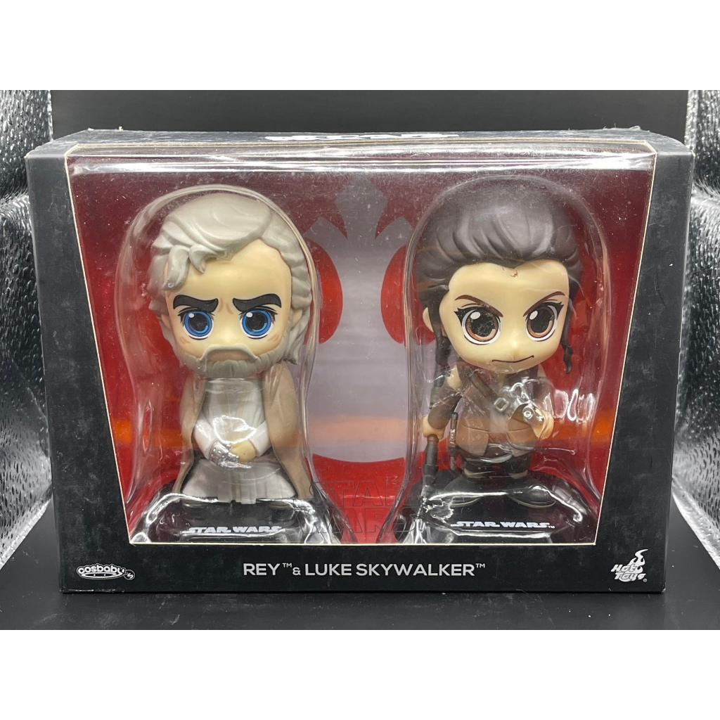 Hot Toys Cosbaby Rey &amp; Luke Skywalker