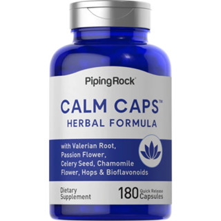 Calm Caps (180แคปซูล) | Valeriana Root, Passion Flower, Celery Seed, Chamomile, Hops &amp; Bioflavonoids