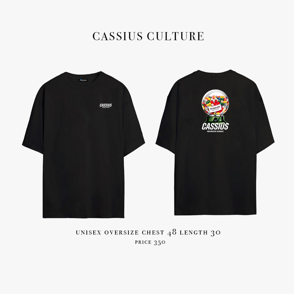 CASSIUS PREMIUM COTTON OVERSIZE เสื้อยืดสกรีนลาย พรีเมี่ยม candy