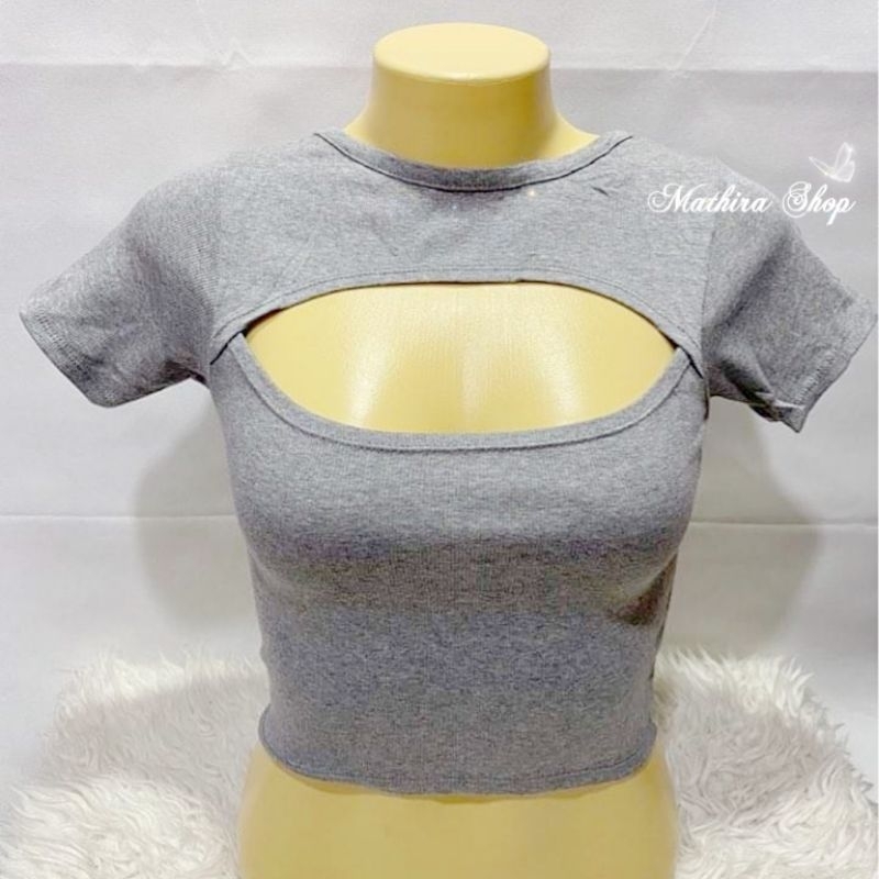 เสื้อยืด เสื้อครอป แหวกอก สายฝอเซ็กซี่สุดๆ ราคา ถูกที่สุด ดีลบีเคเค แกลเลอรีภาพที่ 5