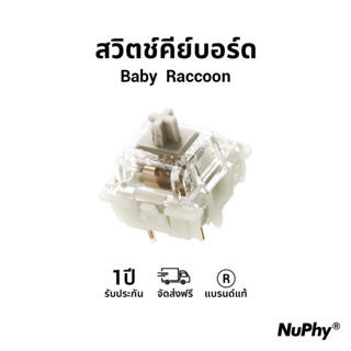 สวิตช์คีย์บอร์ด Gateron Baby Raccoon Switches (110Pcs)