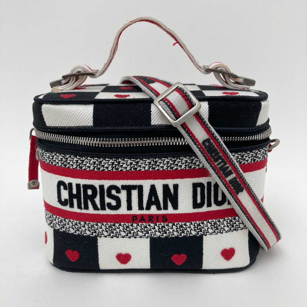 Christian Dior Vanity Heart Embroidery Bag