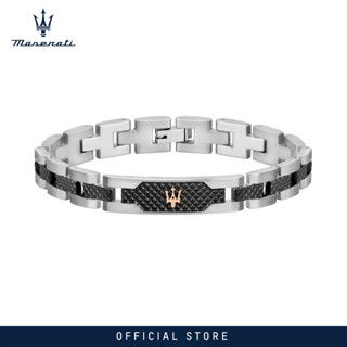 Maserati Jewels 210mm Mens Stainless Steel Bracelet JM419ASC01 (Adjustable)