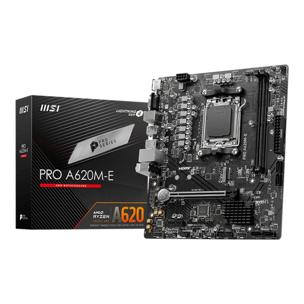 MAINBOARD MSI PRO A620M-E (DDR5) (SOCKET AM5) (MICRO-ATX)
