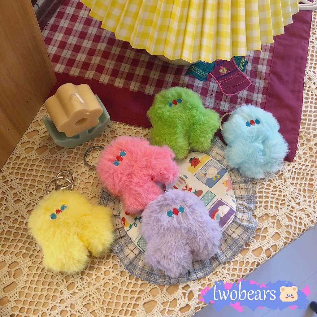 พร้อมส่งจากไทย มีลายสี พวงกุญแจตุ๊กตา พวงกุญแจห้อยกระเป๋า LUMIN จี้พวงกุญแจตุ๊กตายัดไส้สําหรับห้อยตกแต่ง