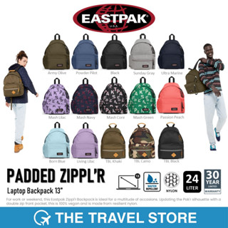 EASTPAK PADDED ZIPPLR Laptop Backpack 13” กระเป๋าเป้ สะพายหลัง รองรับคอมพิวเตอร์ 13 นิ้ว