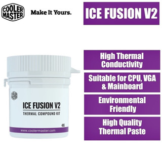 ซิลีโคน CPU / COOLER MASTER ICE FUSION V2 HIGH THERMAL CONDUCTIVITY 40 กรัม