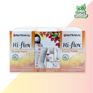 แพ็ค 3 คุ้มกว่า!!! NUTRAKAL Hi-fiex Rosehip Powder 120 Capsules