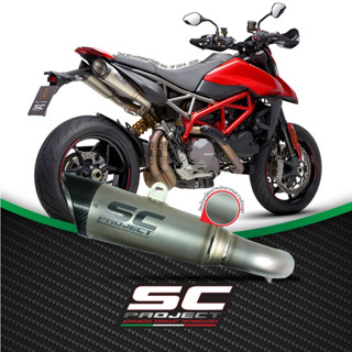 SC-Project ท่อไอเสียสำหรับ  DUCATI HYPERMOTARD 950 - SP (2019 - 2020) | A Pair of S1 Mufflers, Titanium