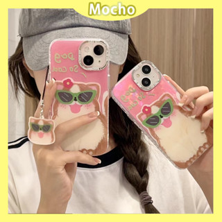 💕พร้อมส่ง💕iPhone 14 13 12 11 Pro Max เคส for เคสไอโฟน11 น่ารัก บางเบาพกพาง่าย การ์ตูน ลูกสุนัข แฟชั่น Cool พร้อมจี้ Case