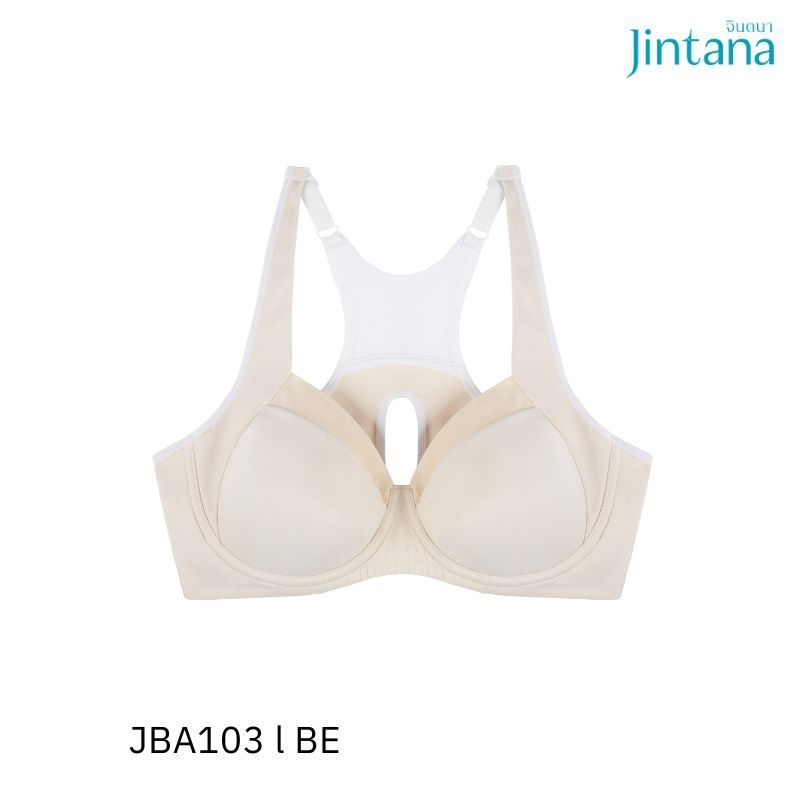 Jintana สปอร์ตบรา ไม่มีโครงรุ่น Active รหัส JBA102 ใส่สบายกระชับระบายอากาศดีกระชับทุกการเคลื่อนไหว