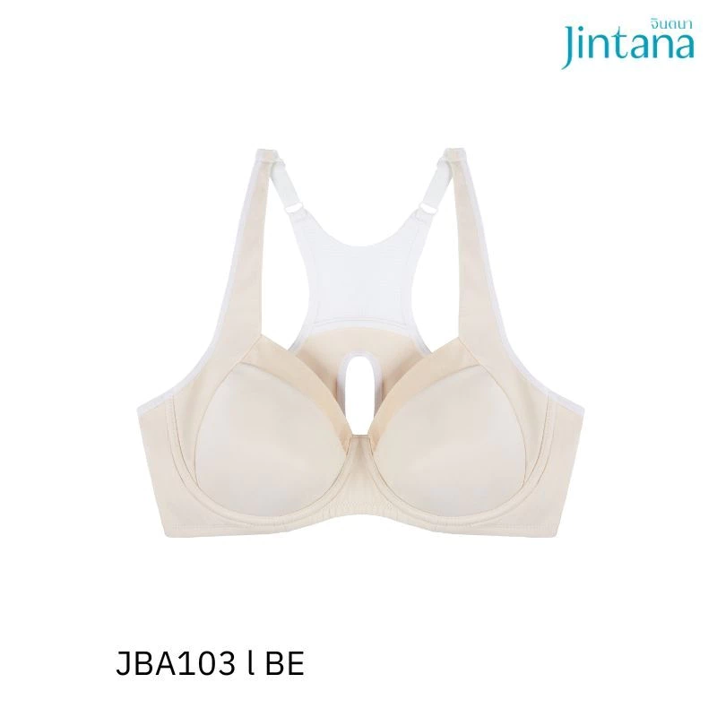 Jintana สปอร์ตบรา มีโครง รุ่น Active รหัส JBA103 ใส่สบาย กระชับ ระบายอากาศดี กระชับทุกการเคลื่อนไหว