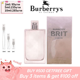 【รุ่นขายดี🔥-แท้💯%】Burberry Brit Sheer EDT 5ml Female