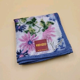 ผ้าเช็ด​หน้า​ Kenzo น้ำเงินม่วง