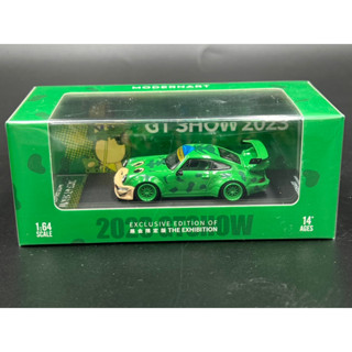 Model Art 1:64 / RWB964 2023GTSHOW green frog diecast model.