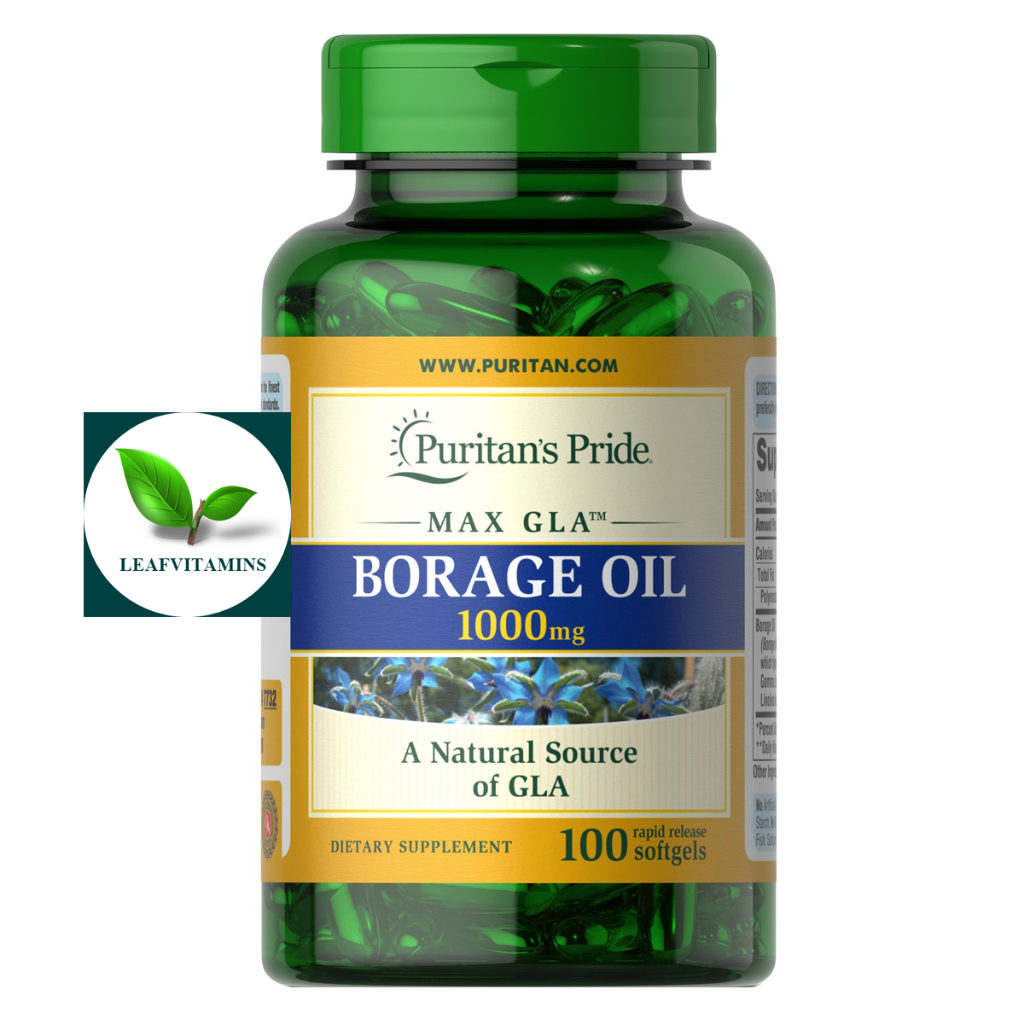 Puritan's Pride Borage Oil 1000 mg / 100 Softgels