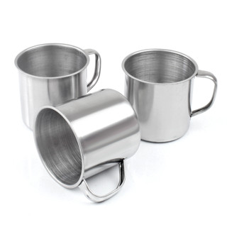 แก้วน้ำแสตนเลส แพ็ค12ชิ้น รุ่น Stainless-steel-cup-dozen-08i-LWK