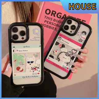 💲คูปองเคลม💲เคสไอโ case for iphone 11 12 ลูกสุนัขสวมแว่นกันแดด เคส 14 13 12 11 pro max การป้องกันอย่างเต็มที่