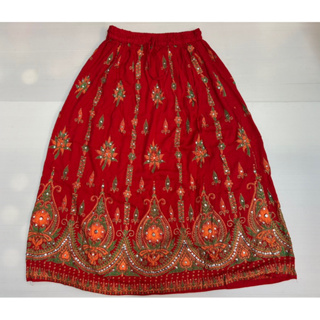 [พร้อมส่ง] กระเปรงอินเดียมีกระดิ่ง! Indian Rajasthani Skirts Free Size