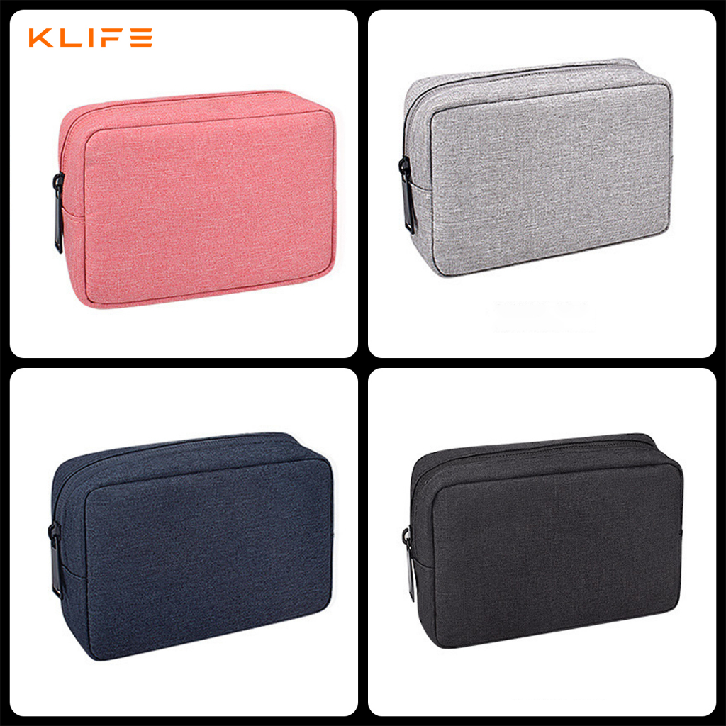 พร้อมส่ง🔥กระเป๋าใส่ของ KLIFE MULTIPURPOSE เก็บสายชาร์จ หูฟัง กันกระแทก กันน้ำ ใส่ได้เยอะ