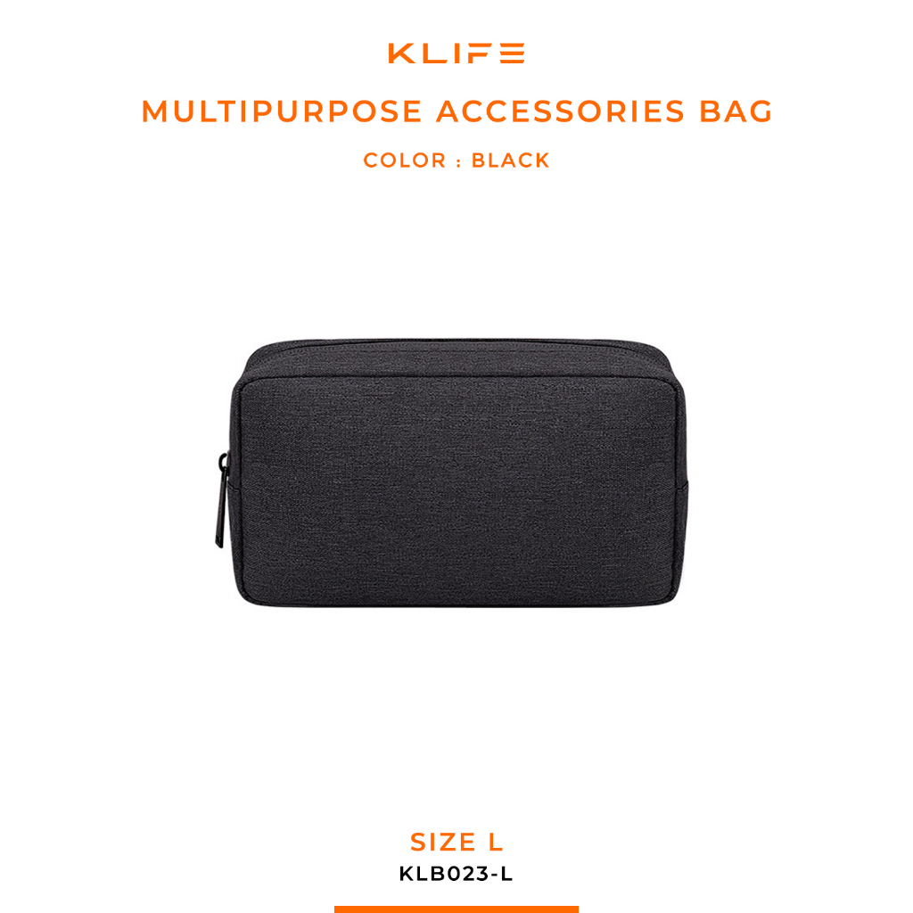 พร้อมส่ง🔥กระเป๋าใส่ของ KLIFE MULTIPURPOSE เก็บสายชาร์จ หูฟัง กันกระแทก กันน้ำ ใส่ได้เยอะ