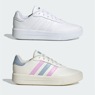 Adidas รองเท้าผ้าใบพื้นหนา COURT ( 2สี )