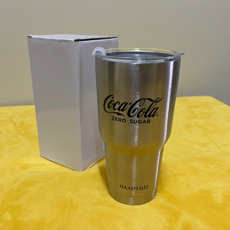 แก้วเก็บความเย็นโค้ก Coca-Cola แท้ 100 % แก้วเก็บความเย็น แก้วน้ำเก็บความเย็น Coca Cola Insulation Steel Bottle 850ml