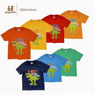 POGADOTT เสื้อยืดเด็ก 2-13 ปี ผ้าค้อตต้อน รุ่น Dino Kids แบรนด์แท้เกรดห้าง