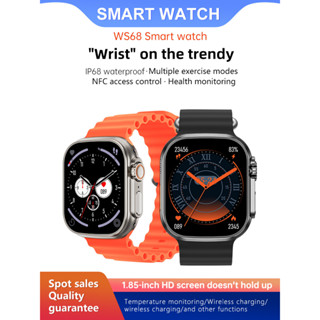 WS68 Ultra สมาร์ทวอทช์ smart watch กันน้ำ รุ่นใหม่ล่าสุด วัดชีพจร เหมาะแจ้งเตือนทุกอย่าง สำหรับระบบ Android และ IOS