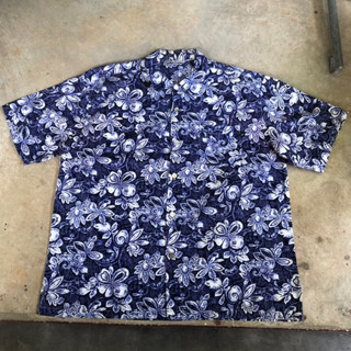 เสื้อฮาวาย Vtg.Hawaii Shirt CLUB Sz.XL 100% COTTON