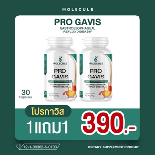 PRO GAVIS 1แถม1 ยากรดไหลย้อน สูตรเร่งหาย อาหารไม่ย่อย โรคกระเพาะ แสบร้อนกลางอก เรอบ่อย แก๊สในกระเพาะเยอะ 2 ปุก 60 แคปซูล