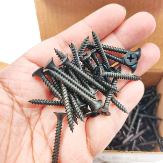 สกรูดำ (ยกกล่อง500g) สกรูไดวอล น็อตตะปูเกลียวดำ เกลียวปล่อยดำ สำหรับยิงฝ้าเผนังเบา สกรูน็อต ตะปู น็อต