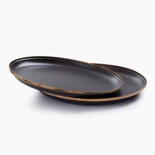 Barebones Enamel Plate Charcoal