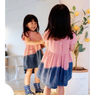 Indigo Pumpkin mini dress for kids