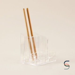 SARABARN Transparent Pen Holder | กล่องใส่ปากกา กล่องเก็บของ