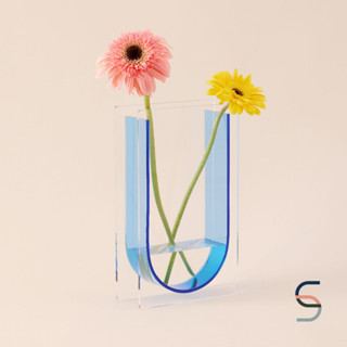 SARABARN U Shape Acrylic Vase | แจกัน แจกันอะคริลิก แจกันดอกไม้