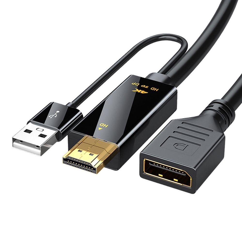 HDMI to DP Converter 60Hz HDMI to Display port  4K Adapter Cable Display Port Converter 1.8M