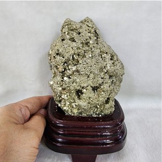 หินไพไรต์เปรู หินก้อนไพไรต์ ไพไรต์ เพชรหน้าทั่ง Peru pyrite(Pyrite)สูง 17.5 ซม.หน้ากว้าง 9 ซม.หนา 6 ซม.น้ำหนัก 1,525 g.